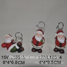 Ceramic handpainting Santa card clip